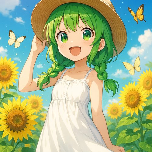 蘑菇视频街拍-向日葵少女